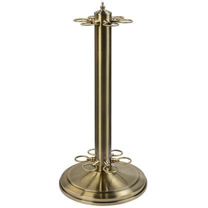 24"H POOL CUE HOLDER ANTIQUE BRASS-Game Table Genie