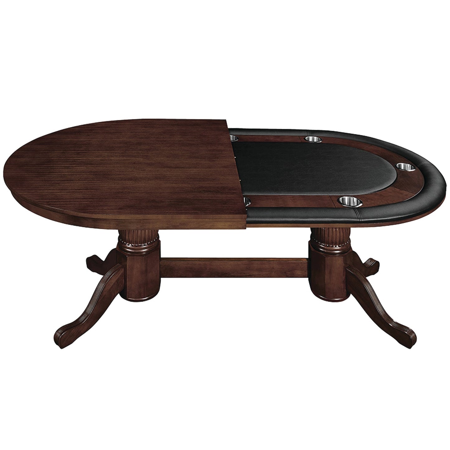 84" TEXAS HOLD'EM GAME TABLE DINING TOP- CAPPUCCINO