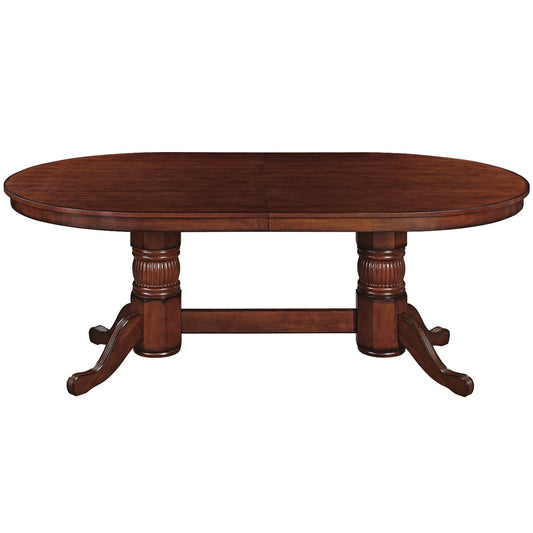 84" TEXAS HOLD'EM GAME TABLE DINING TOP- CHESTNUT