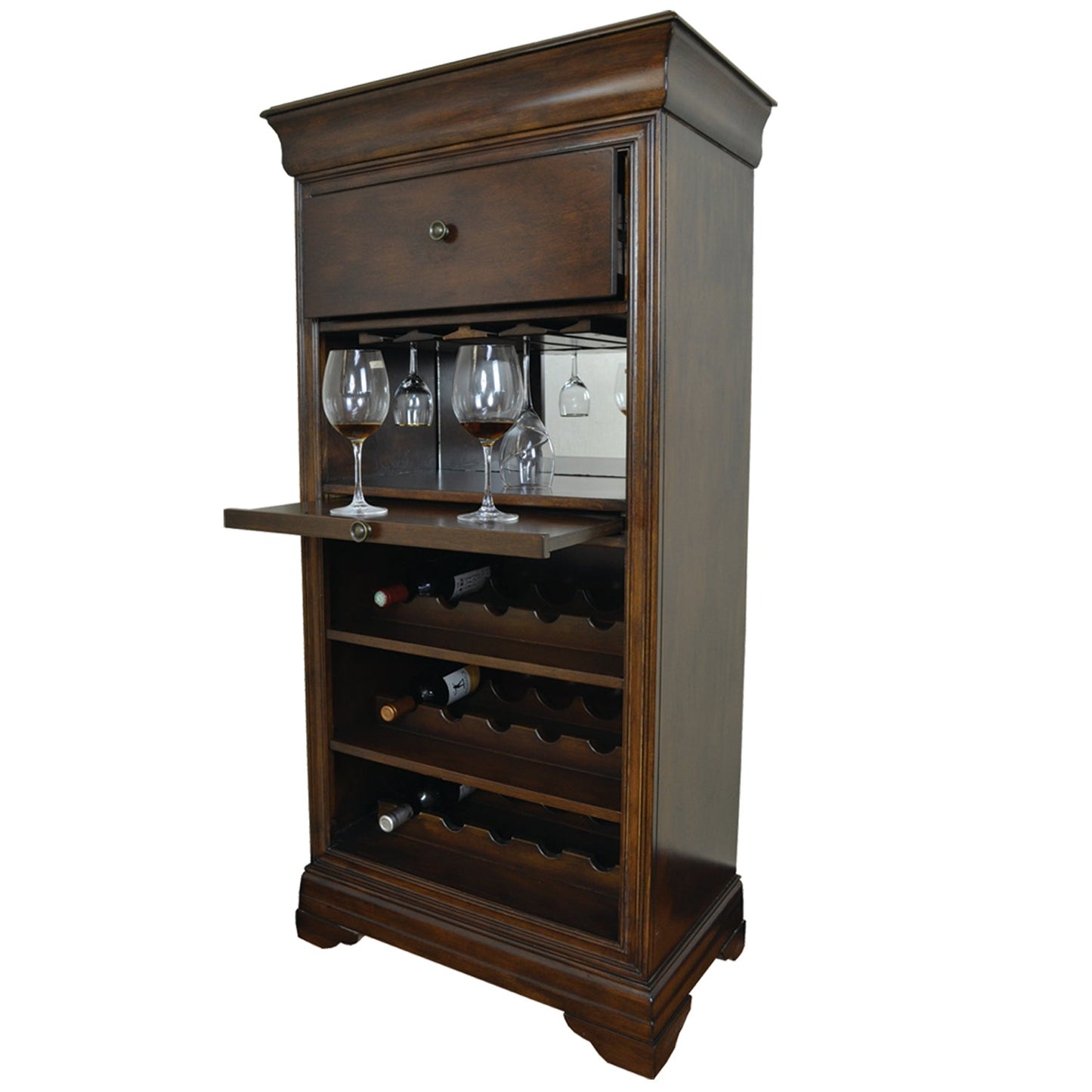 RAM GAME ROOM BAR CABINET with WINE RACK-Game Table Genie