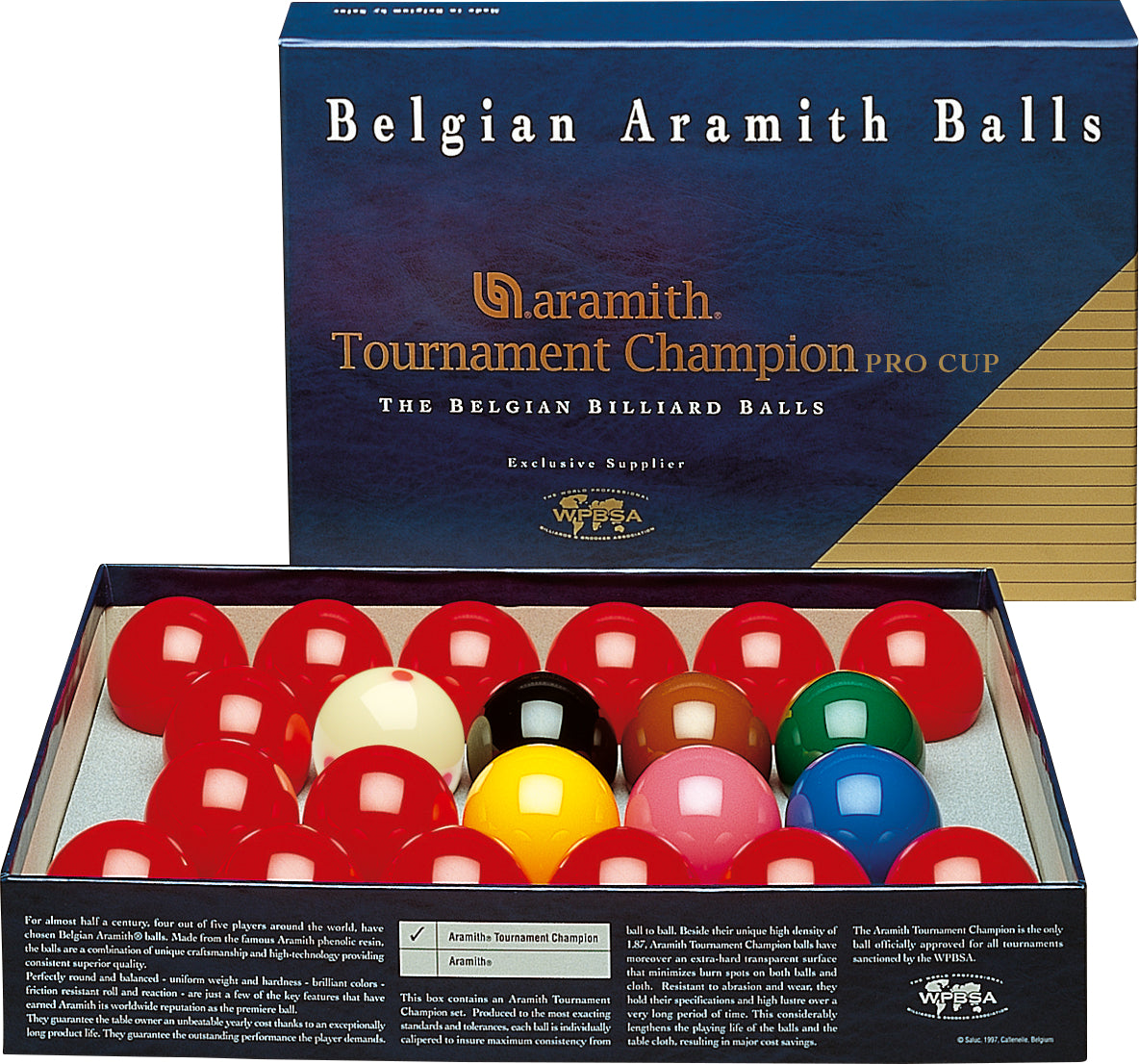 Aramith BBAEPC Pro Cup Tournament Champion Ball Set-Game Table Genie