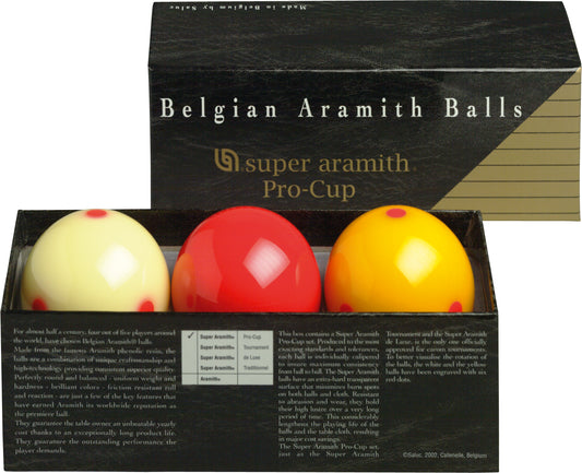 Aramith BBARC Pro Cup Carom Ball Set-Game Table Genie