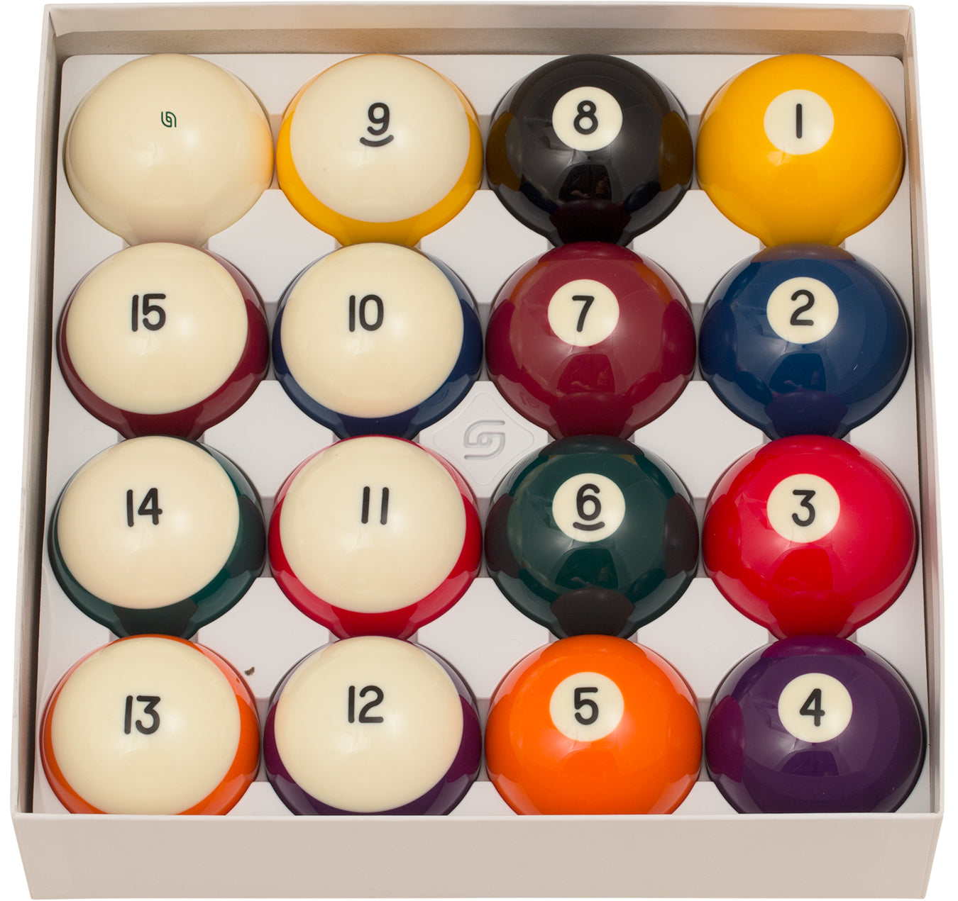Aramith BBCBVM Crown Standard w/ Tounament Magnetic Cue Ball-Game Table Genie
