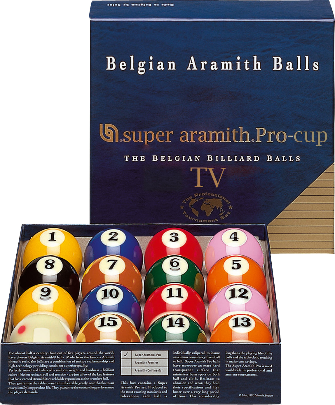 Aramith BBSAPTV Super TV Pro Cup Ball Set-Game Table Genie