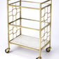 Butler Specialty Company Arcadia Polished Bar Cart, Gold-Game Table Genie
