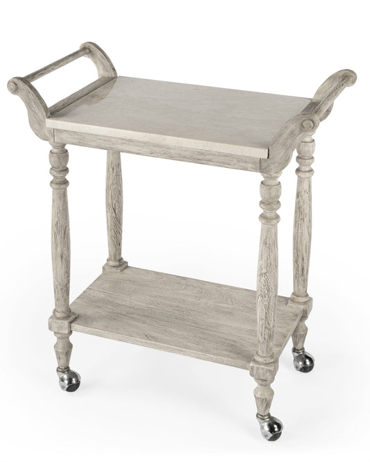 Image of Butler Specialty Company Danielle Marble Bar Cart