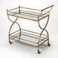 Butler Specialty Company Graci Antique Bar Cart, Gold-Game Table Genie