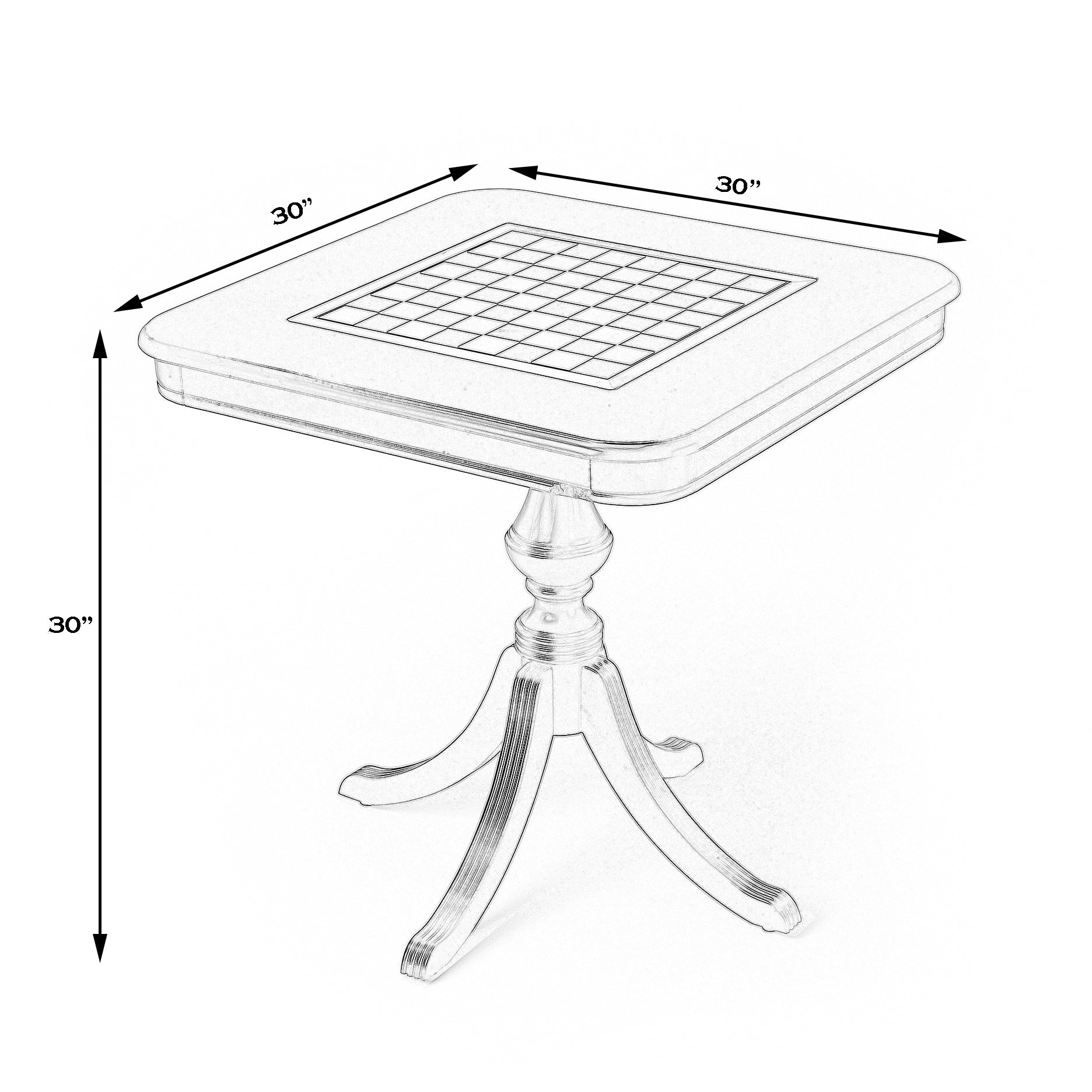 Butler Specialty Company Morphy Game Table, Gray-Game Table Genie