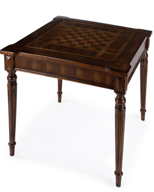 Butler Specialty Company Vincent Multi-Game Card Table, Medium Brown-Game Table Genie