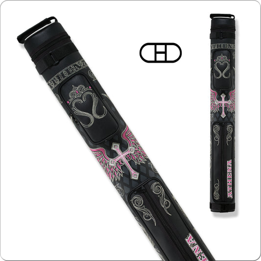 Image of the Athena ATHC06 2x2 Hard Embroidered Cue Case