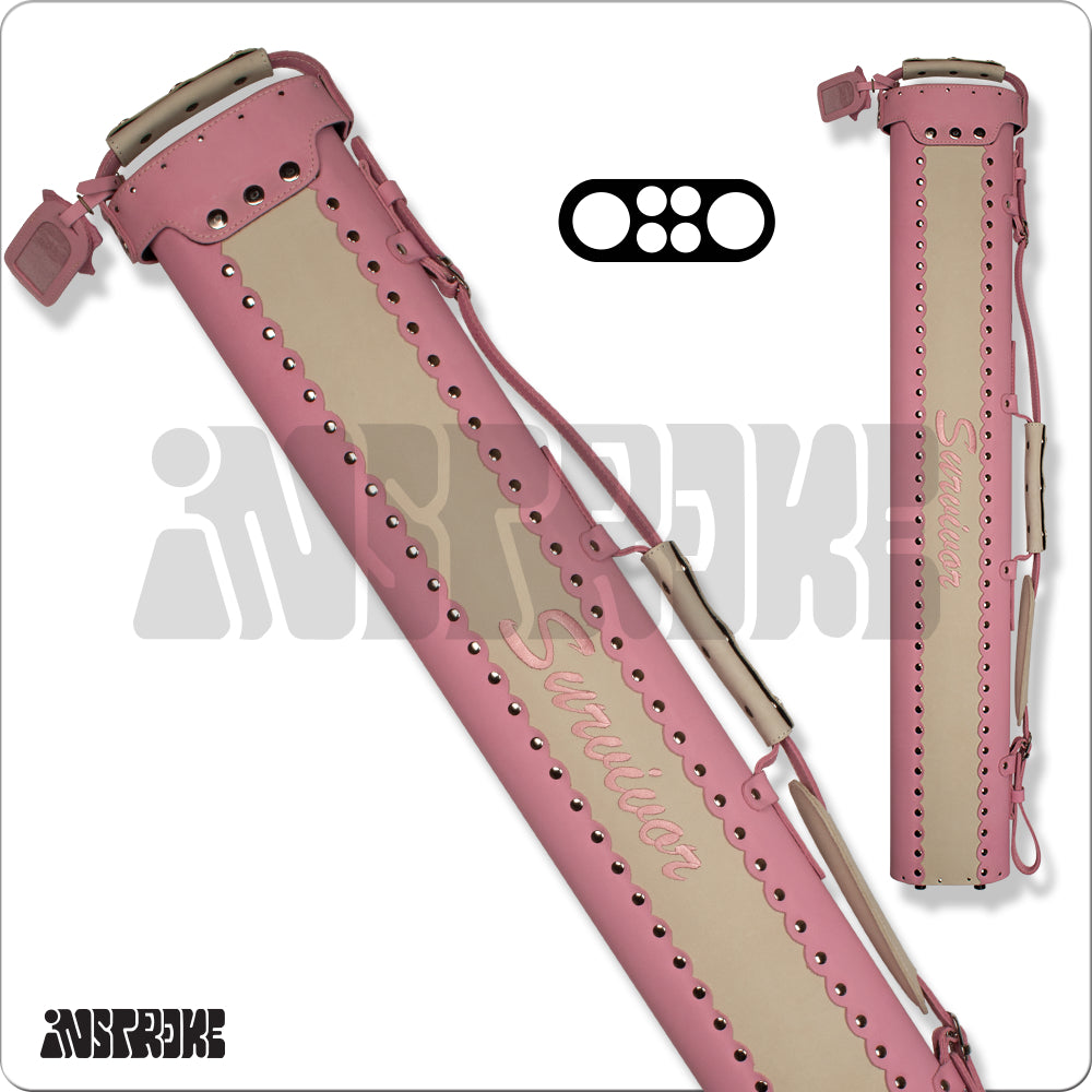 Instroke Survivor Pink ISXSR 2x4 Hard Leather Case-Game Table Genie