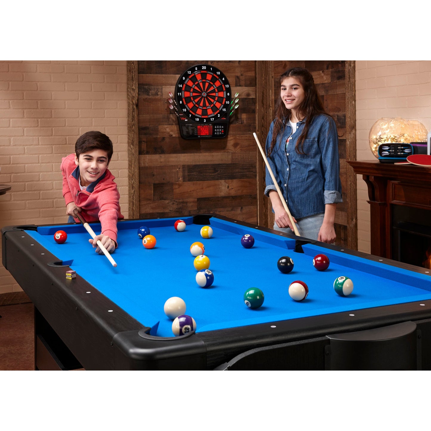 Fat Cat Original 3-in-1 7' Pockey Multi-Game Table Blue