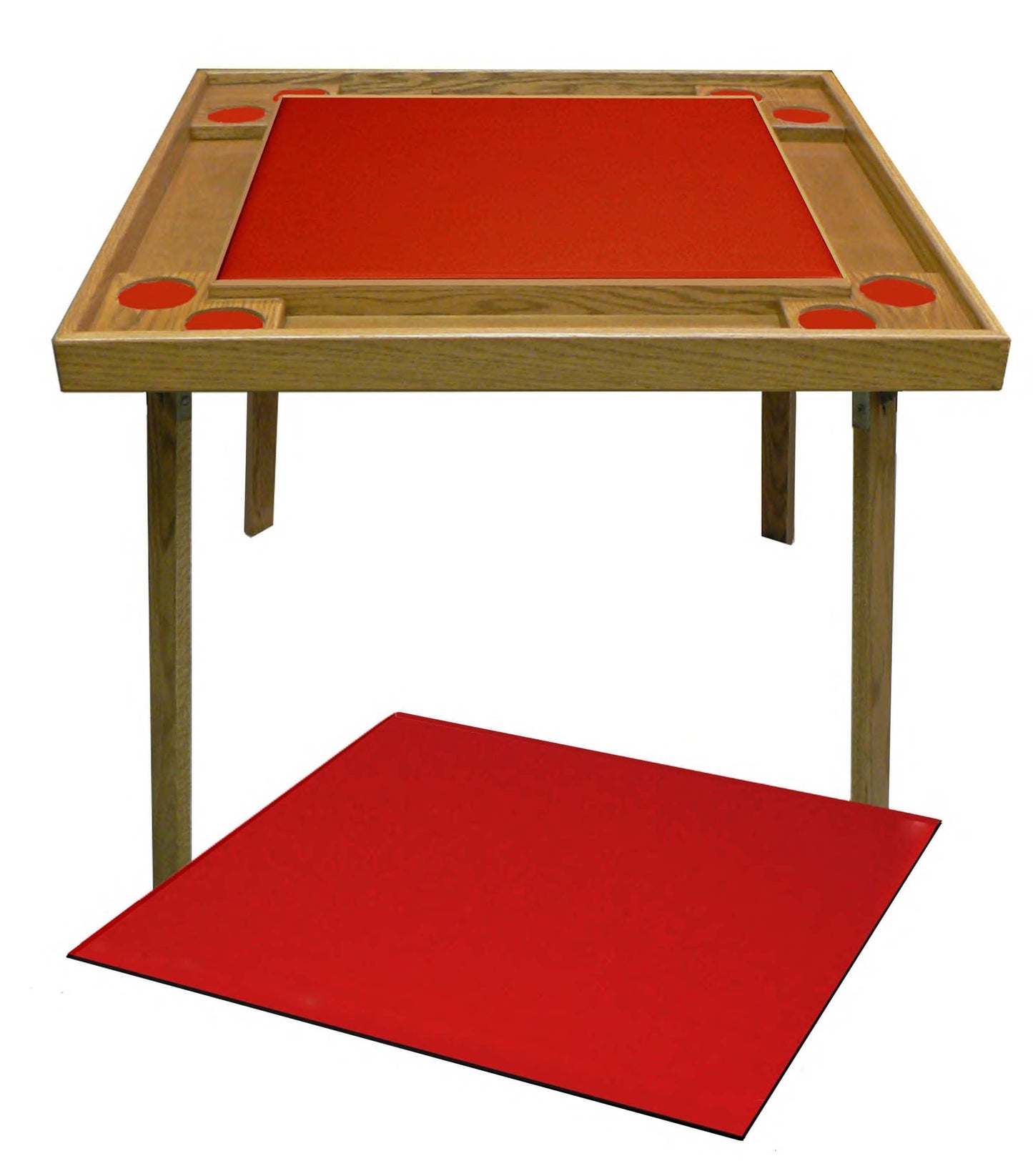 Kestell 435 Oak Folding Game/Card Table Combo-Game Table Genie