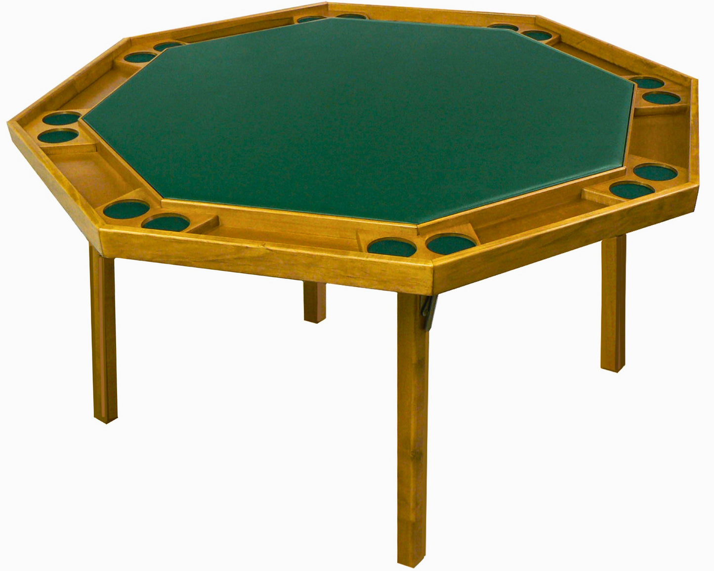 Kestell 85 57" 8-Player Folding Poker Table - Fabric Top-Game Table Genie