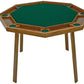 Kestell 9W 46" 8-Player Oak Folding Poker Table-Game Table Genie