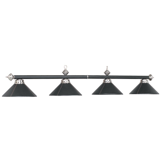 Lighting Fixtures - 4 Lt-54" Billiard Light-Leather/Black