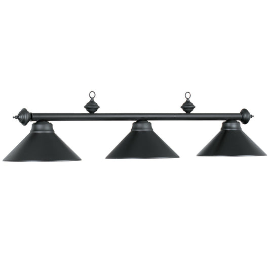 Lighting Fixtures - 54" 3Lt Billiard Light- Matte Blk/Mb