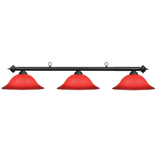 Billiard Lighting Fixture - 60" Marseilles Lamp Burgandy