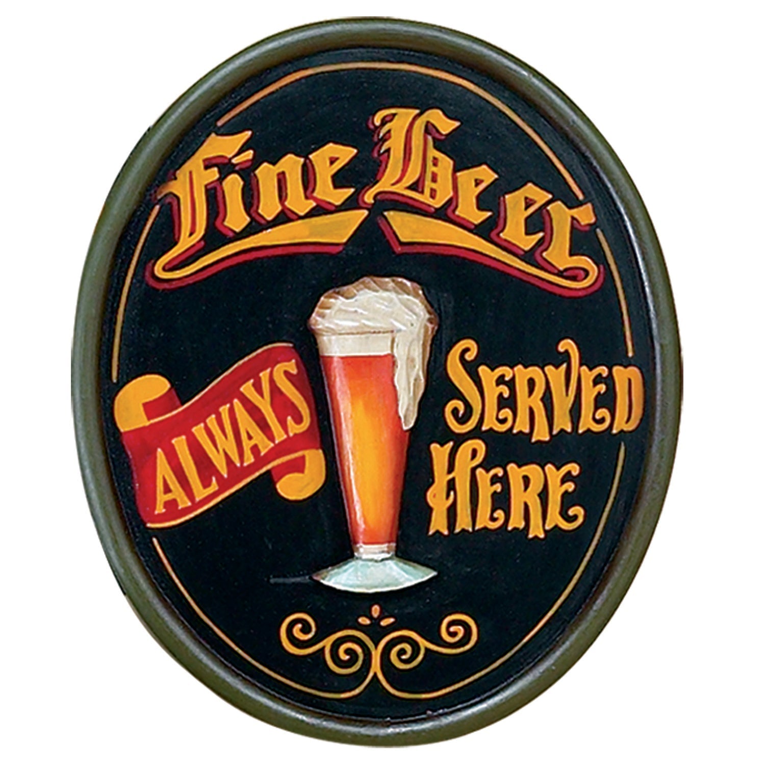 PUB SIGN-FINE BEER-23.5"H-Game Table Genie