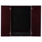 Viper Metropolitan Mahogany Soft Tip Dartboard Cabinet, Viper 797 Electronic Dartboard, and Throw Line Light-Game Table Genie